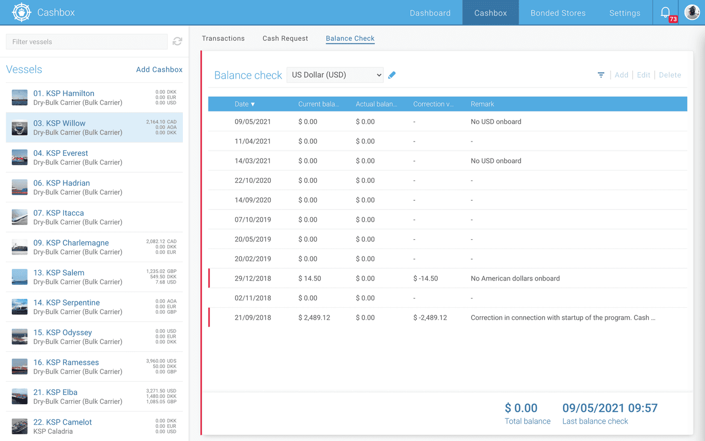 CFM Cashbox & Bonded Store